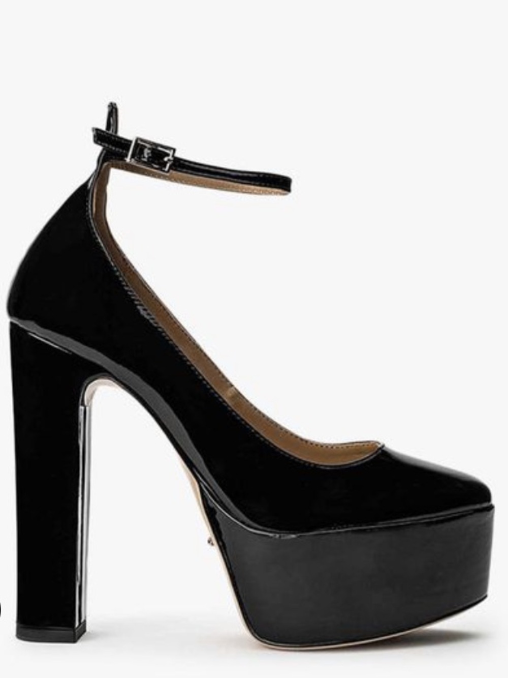NWT Tony Bianco Jaguar Patent Leather Plaform Mary Jane Heels w Ankle Strap